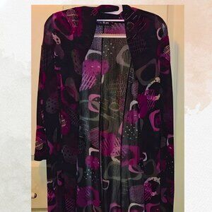 Purple Pattern Cardigan